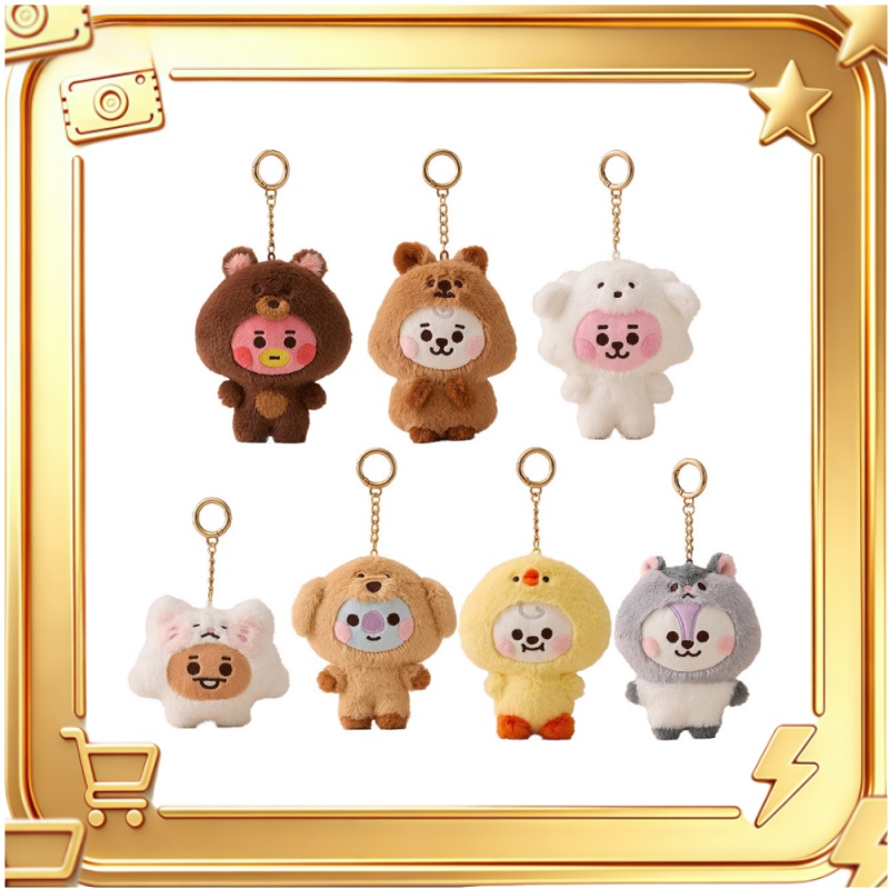 Cookies Pack - かわいい漫画コアラクッキー子犬バニー馬エイリアンフィギュアぬいぐるみキーホルダー素敵なソフトドールバッグチャームかわいい愛らしい装飾品